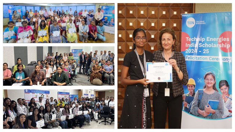 Collage de cérémonies STEM dans les centres en Inde