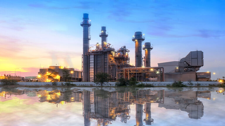 Power plant station building