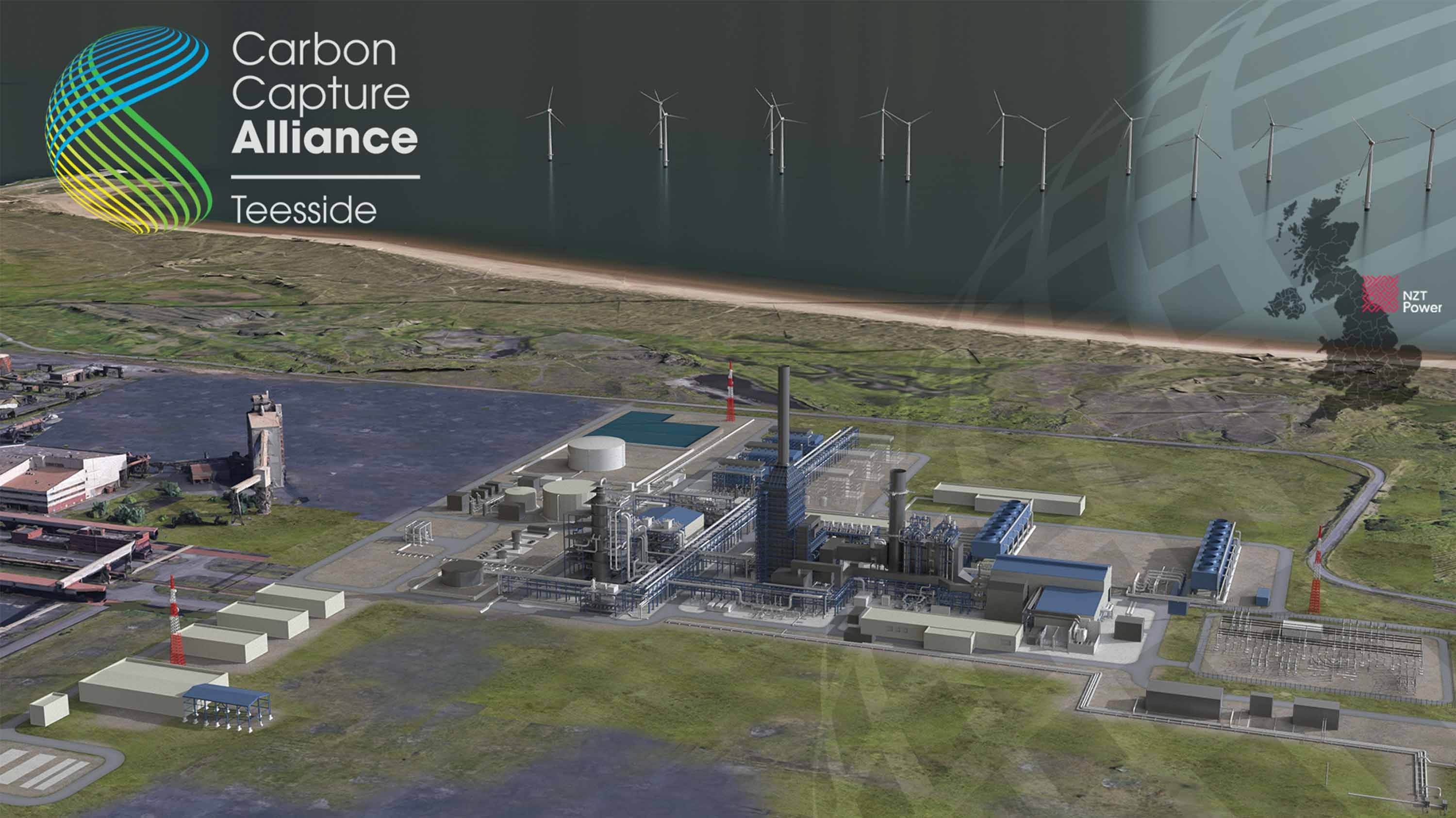 domestic power image with Technip Energies and Carbon Capture Alliance Teesside