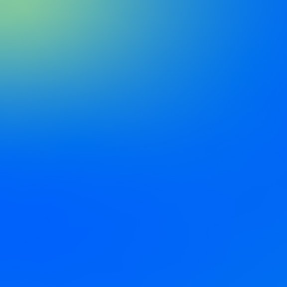 Gradient banner top right