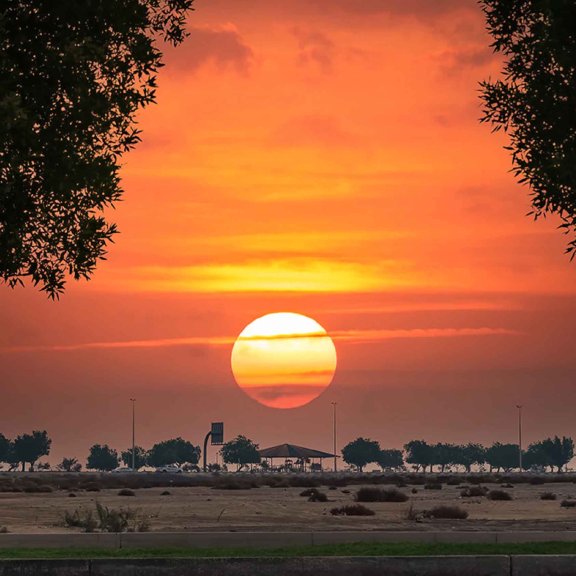 Image of sunset in Saudi Arabia