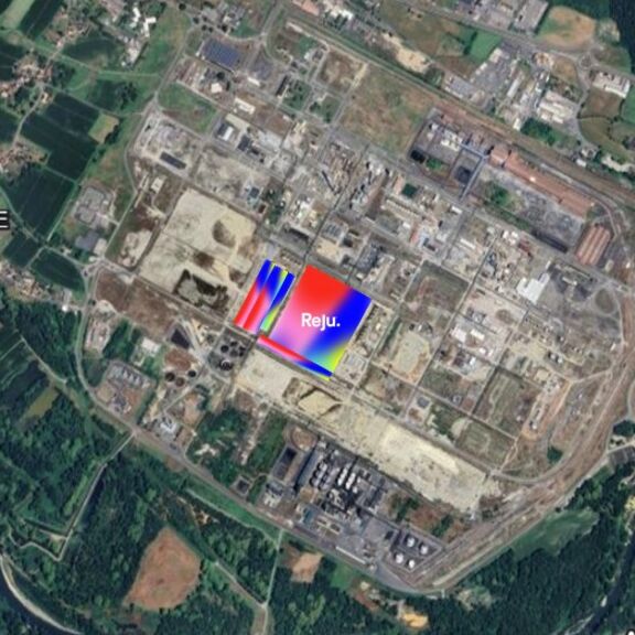 Carte satellite montrant la localisation du Regeneration Hub