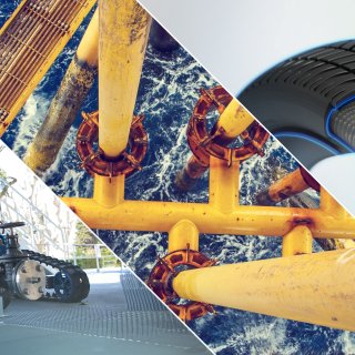 3 images illustrant les capacités de T.EN Marseille en surveillance, robotique et inspection
