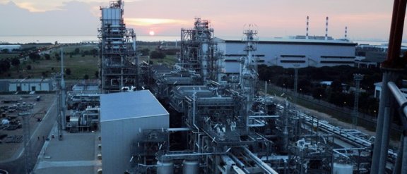 Aerial view of the Neste biofuels plant (NEXBTL)