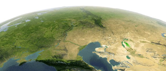 TKJV banner image representing the Earth (cropped to show the Middle East) on a white background