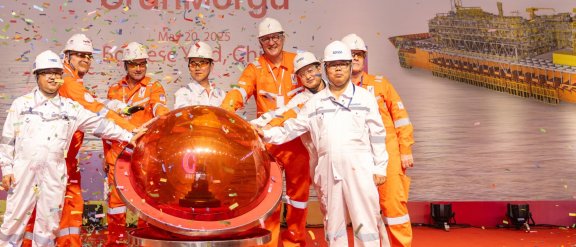 Celebration picture for reaching a significant milestone in Suriname's GranMorgu project