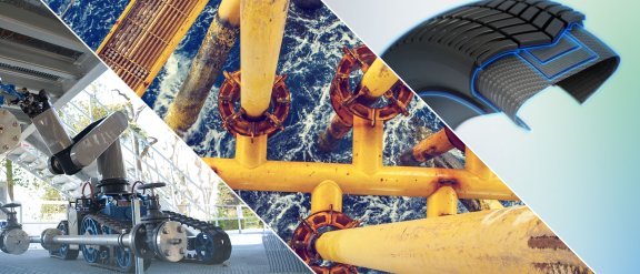 3 pictures showing the capabilities of T.EN Marseille in Monitoring, Robotics and Inspection