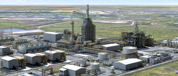 NZT Power plant 3D rendering