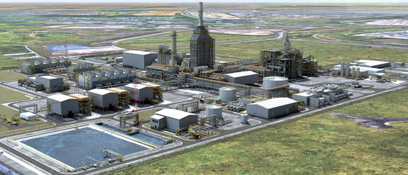 NZT Power plant 3D rendering