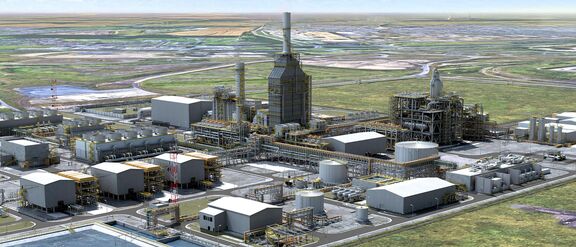 NZT Power plant 3D rendering
