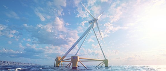 Image décorative pour l'actualité sur la société éolienne offshore flottante X1 Wind
