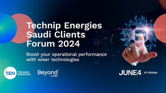 Technip Energies branded image for the Saudi Clients Forum 2024 event