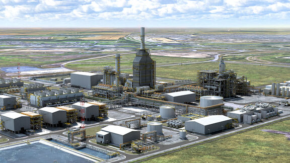 NZT Power plant 3D rendering