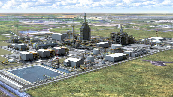 NZT Power plant 3D rendering