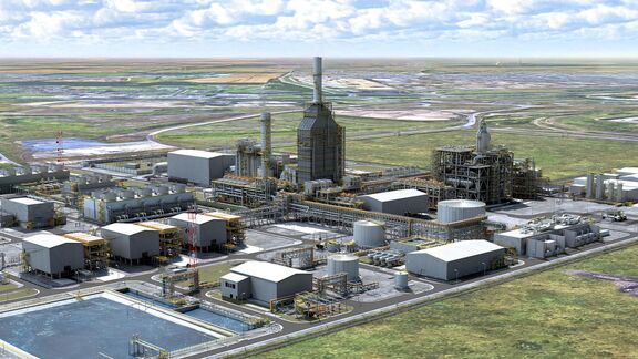 NZT Power plant 3D rendering