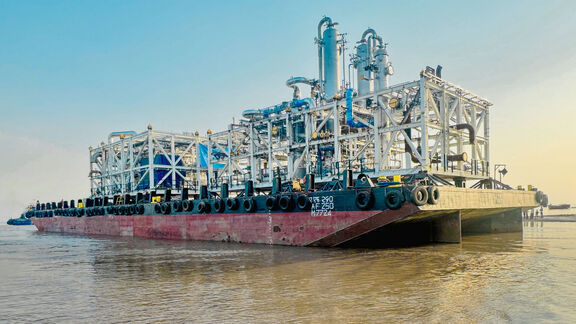 Decorative picture for the Technip Energies’ Modular Manufacturing Yard in India dispatches first module to Europe news